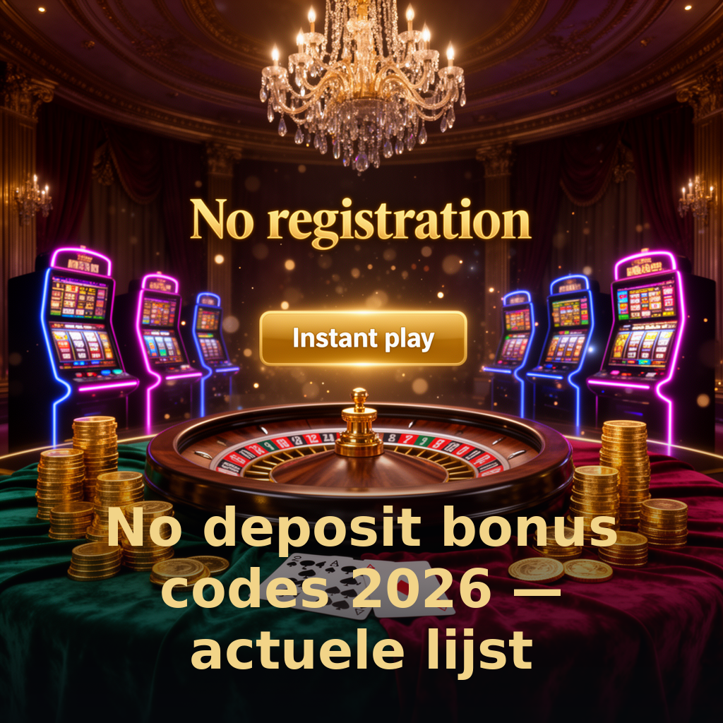 No deposit bonus codes 2026 — actuele lijst